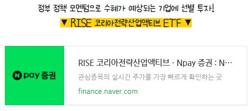  RISE 코리아전략산업액티브 ETF